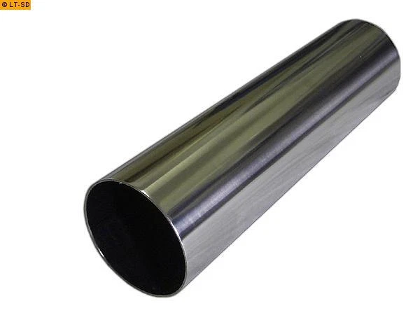 FOX Sportendrohr Edelstahl Ø80mm 300mm rund gerade scharfkantig ohne Abs. Typ10