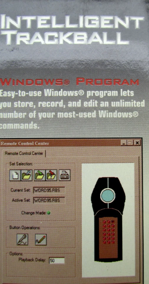 InterAct SV-2020 Wireless Intelligent Trackball Web Remote, Windows, 1997, NIB - Image 3 of 4