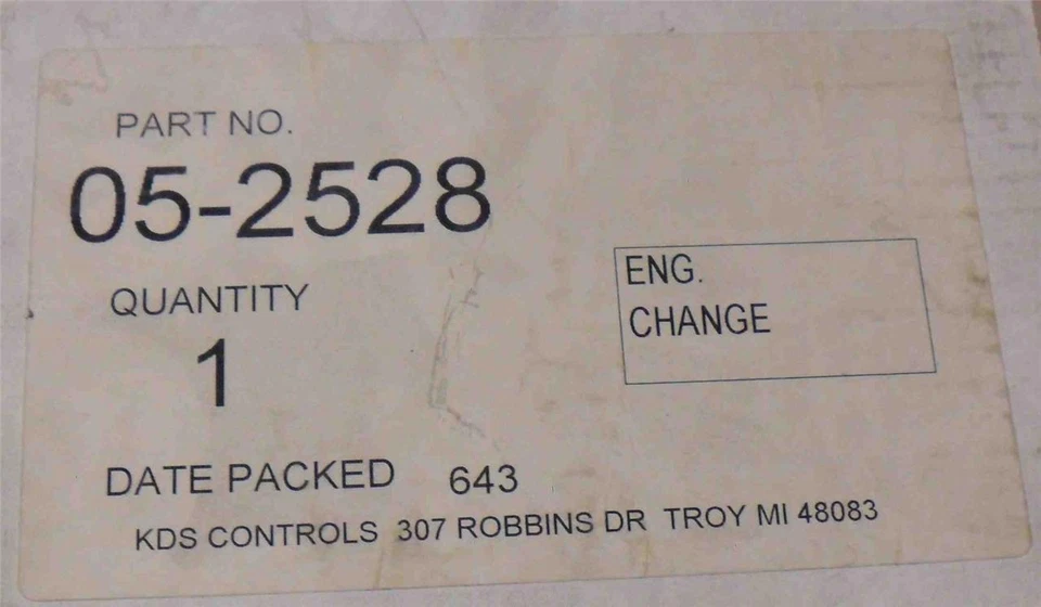 Placa de circuito KDS Controls 05-2528 nueva 052528 Foto 2 de 4