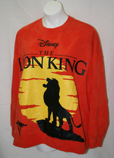 Disney The Lion King Simba 30th Anniversary Red Pullover Sweater Size 1X NEW