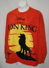 Disney The Lion King Simba 30th Anniversary Red Pullover Sweater Size 1X NEW