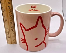 "Cat Person" Pink/Red Design Kitty Mug Target Room Essentials 2023