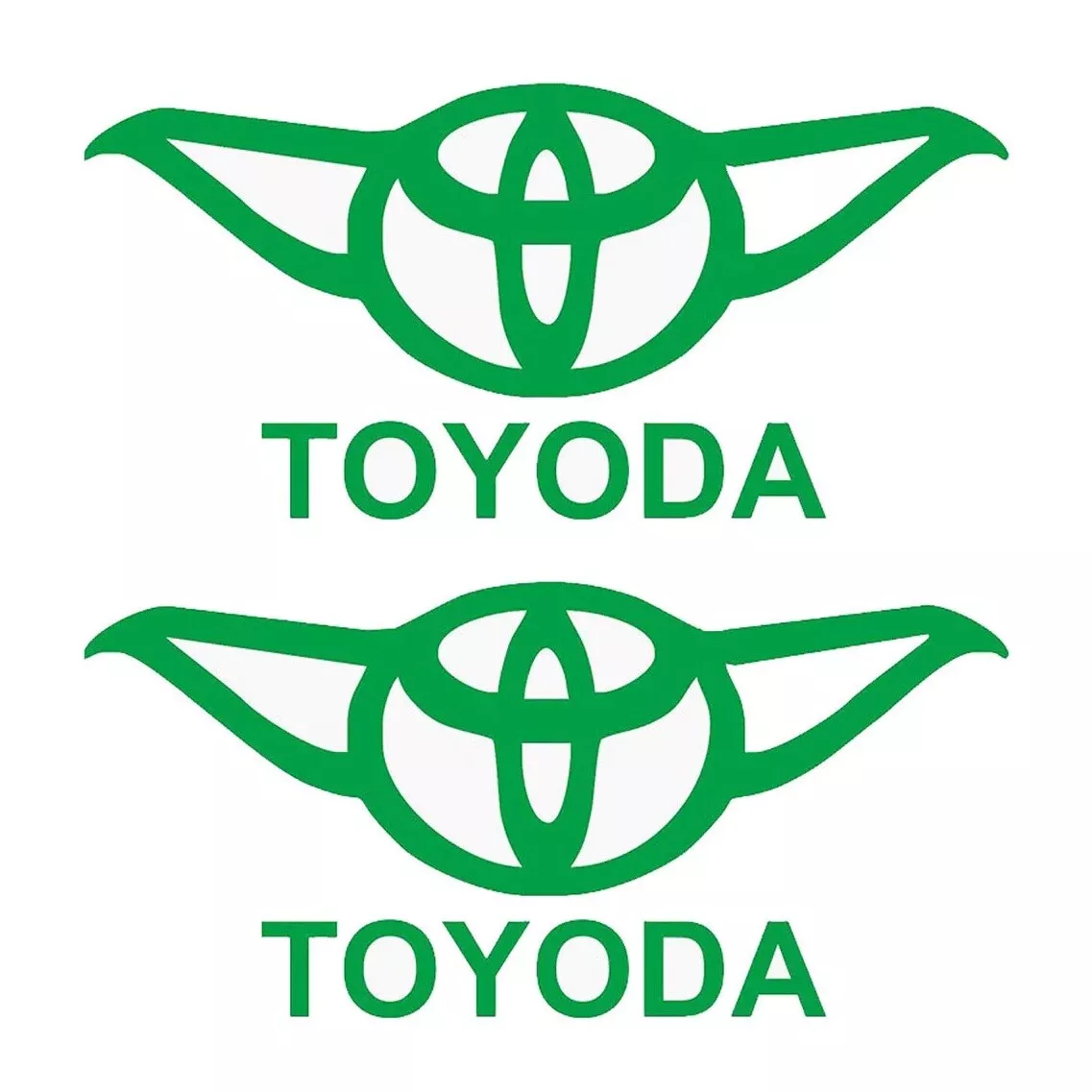 Toyoda Toyota Sticker Yoda Star Wars Tacoma 4runner Supra Mr2