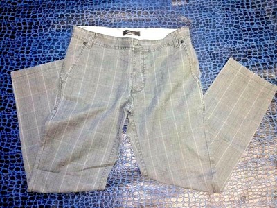 Pantaloni Uomo Cotone Quadri Quadretti Grigio Nero Zara Man Taglia 42 | eBay