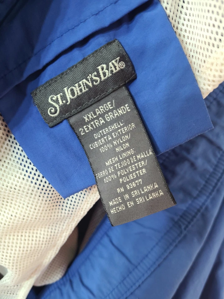 Bañador St. Johns Bay azul floral pantalones cortos de tabla para hombre 2XL 46 cintura Foto 3 de 4