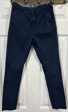 Osh Kosh B' Gosh Boys Size 10/10A Pants Slacks Navy Cotton Stretch Elastic Waist