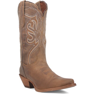 Dan Post Damen Quadratische Zehe Taupe/Taupe Ellie Leder Stiefel