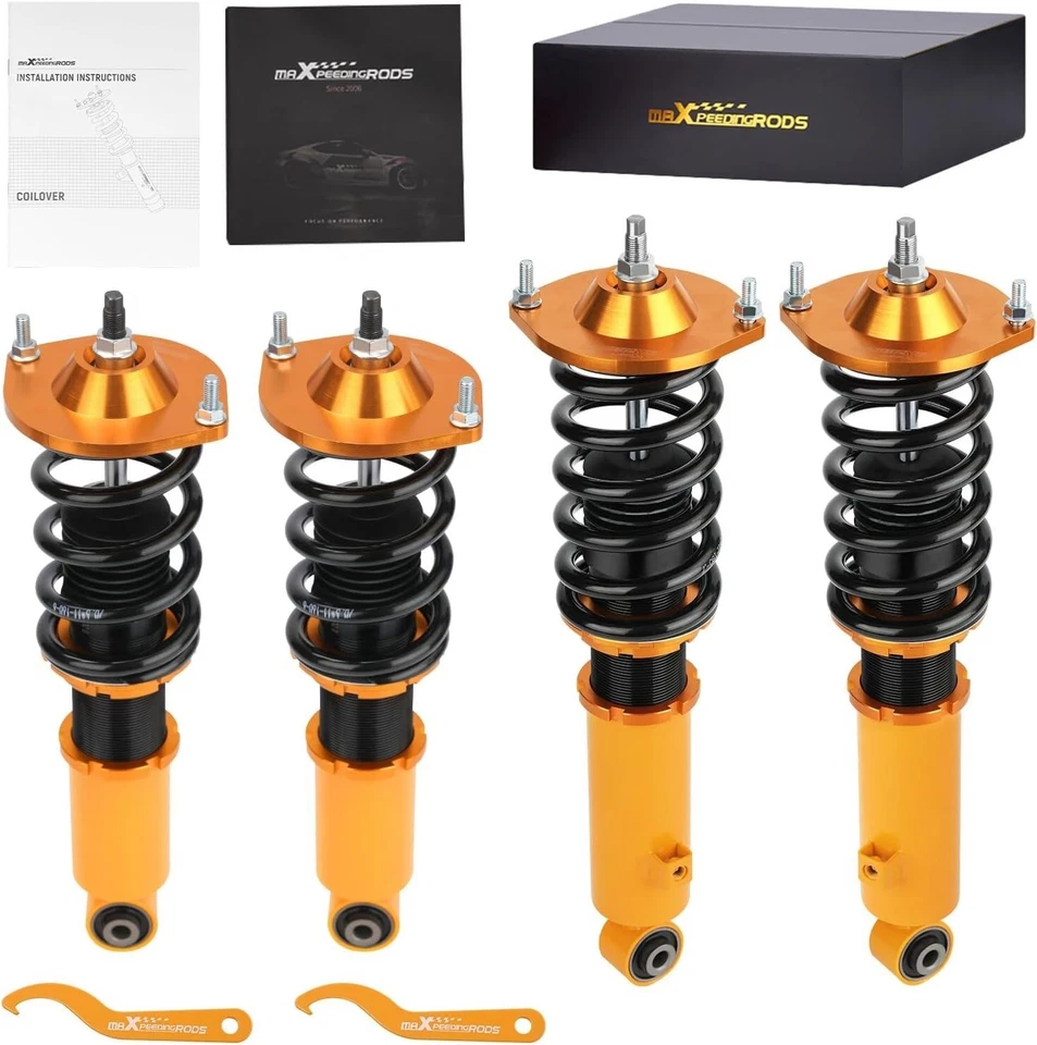 Kit de suspensión Coilovers para Mazda Miata MX-5 NA NB 1989-2005 altura ajustable Oro Foto 4 de 4