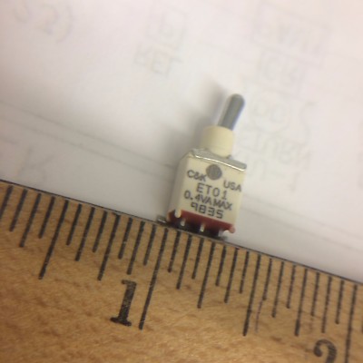 10 C&K COMPONENTS ET01-M-D1-SA-K-E  Miniature Toggle Switch NSN 5930-01-453-9613