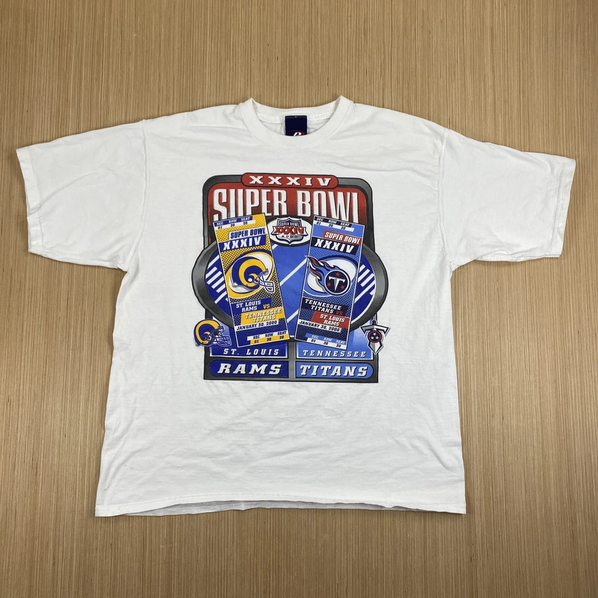 T-shirt vintage des années 90 des St. Louis Rams - Football T-shirt vintage des années 90 des St. Louis Rams - Football
