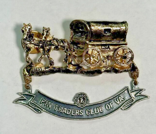 Lions Club Pin Traders of Virginia Horse Carriage Dangler Large - SET59