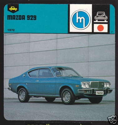 1972 MAZDA 929 Japan Car Picture 1978 AUTO RALLY CARD | eBay
