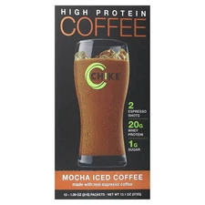 2 X Chike Nutrition, High Protein Iced Coffee, Mocha, 12 Packets, 1.09 oz (31 g)