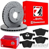 Zimmermann Sport Bremsscheiben 316Mm + BelÄGe Vorne FüR Ford Galaxy S-MAX WA6