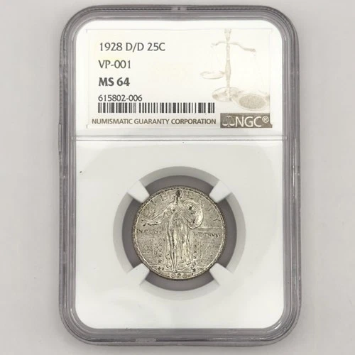 1928-D D/D Standing Liberty Quarter NGC MS 64 RPM VP-001 United States 25C C-123