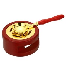 Wax Seal Warmer with Melting Spoon,for Wax Sealing Stamp- Red-1.46 x 2.95" 