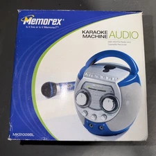 Memorex Karaoke Machine Audio With Am/Fm Radio, Mic, And Cassette Recorder. ￼