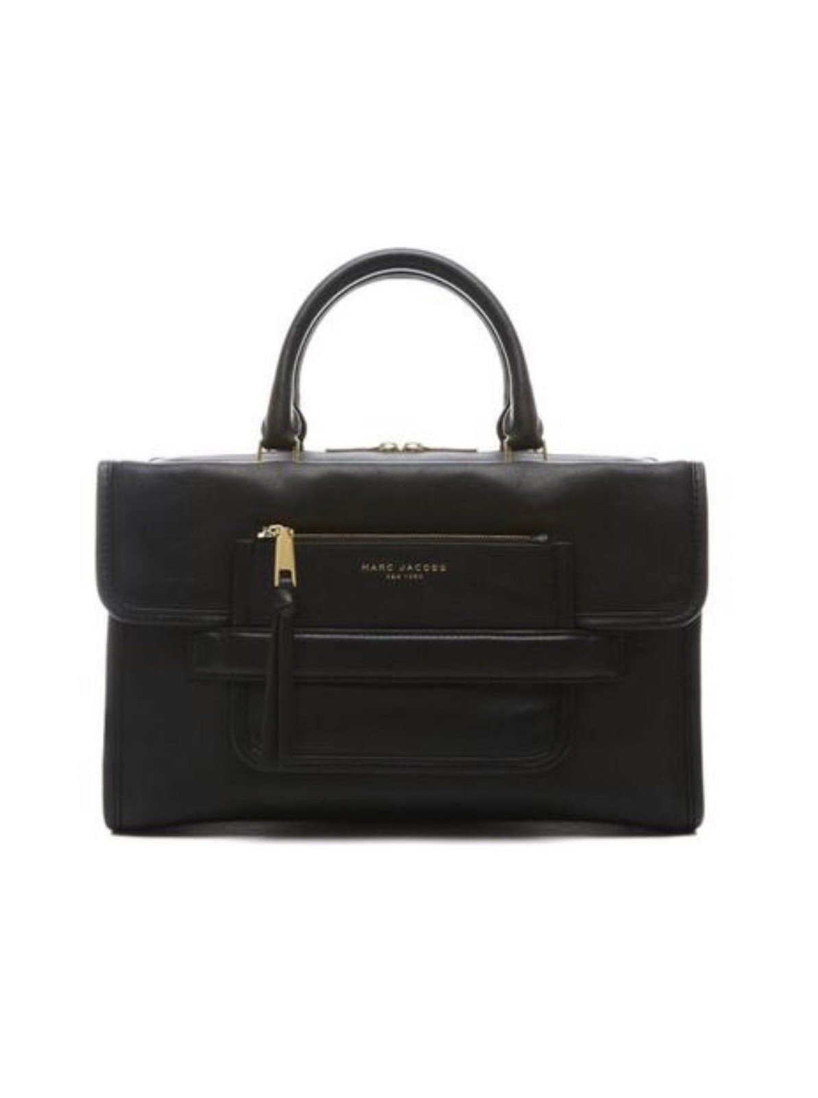 Black and Gold Women's Madison East/West Tote Black leather bag elegant medium