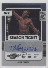 2022 Chronicles UFC Contenders Optic Rookie Season Ticket Jalin Turner Auto 12df