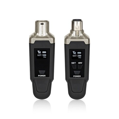 48V kabelloses UHF-Mikrofonsystem mit XLR-PlugOn für Audioaufnahmen