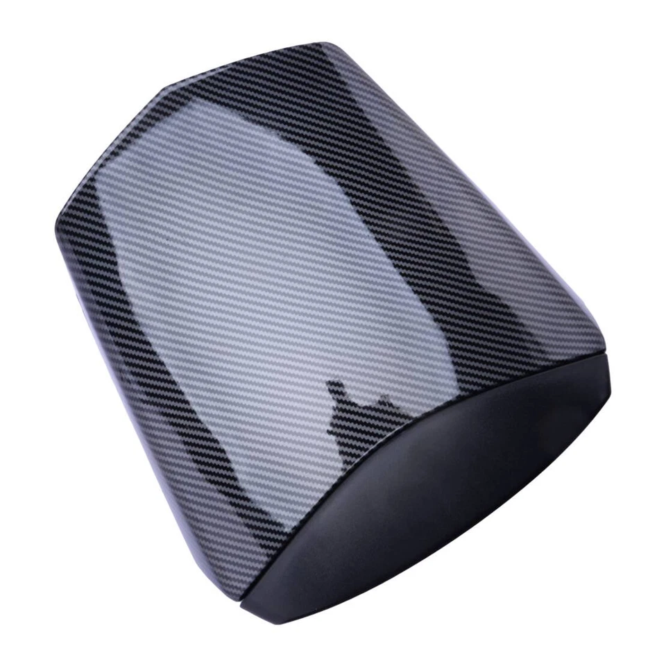 Cubierta de asiento trasero moto capó fibra de carbono estilo apto para coche Yamaha YZF600 R6 YZFR6 Foto 2 de 4
