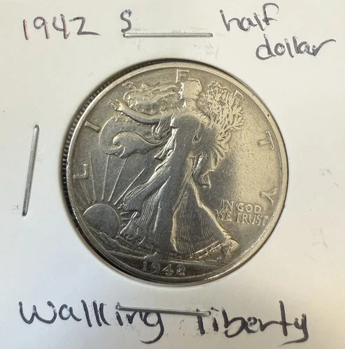 Photo of a 1942-S Walking Liberty Half Dollar from an eBay sale