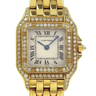 CARTIER Panthère Sm WF3072B9 Case Size 30mm x 22mm Ladies Used Watch #31010