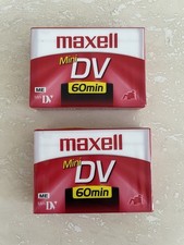 Lot of 2 Maxwell Mini DV Digital Video Cassette 60 Minutes New Sealed