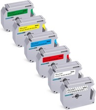 6PK M-K231 431 531 Label Tape Compatible For Brother P-Touch PT-65 70 12MM Tape