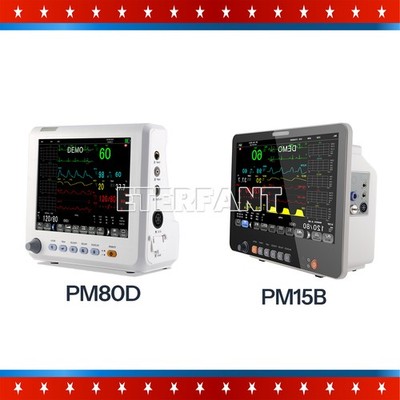 8''/15.6'' Portable Patient Monitor Multi-parameter ECG NIBP Spo2 TEMP RESP