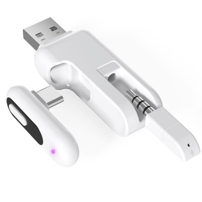USB-C Bluetooth Adapter for PS5, 2-in-1 USB-A Bluetooth Audio Adapter for PS5...