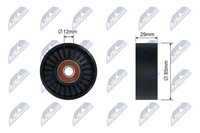 NTY Spannrolle, Keilrippenriemen RNK-NS-050 Passend FüR Nissan