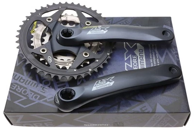 DEORE SHIMANO ペダル付　Shimano 3×８　コンポセット　 オールドシマノ　デオーレLX LX（シマノ シルバー エルエックス）FC-T671 ディオーレ パーツ