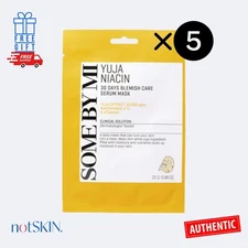 SOME BY MI Yuja Niacin 30 Days Blemish Care Serum Beauty Mask 5pcs – Brightening