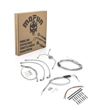 Chrome Extension Wire Cable Kit For Harley Road Glide King 1999-2006 w/Non-ABS