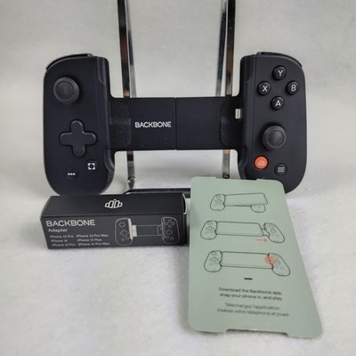 Backbone One BB-02 Mobile Gaming Controller Black Open Box w Adapter