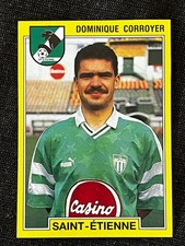 STICKER PANINI FOOT 1992 DOMINIQUE CORROYER ST ETIENNE # 244 RECUP REMOVED