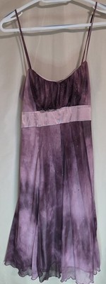 Girls Y2K-Inspired Cocktail Style Maxi Lenth Size XL Deep Purple Bust Fading 