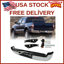For Tacoma Rear Bumper Compatible With 2005-2015 Toyota Tacoma Pickup Chromed For Tacoma Rear Bumper Compatible With 2005-2015 Toyota Tacoma Pickup Chromed