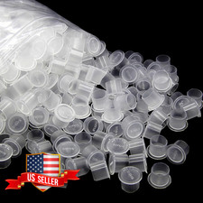 Tattoo Ink Caps 1000 Pcs Disposable Pigment Cups with Base 17mm