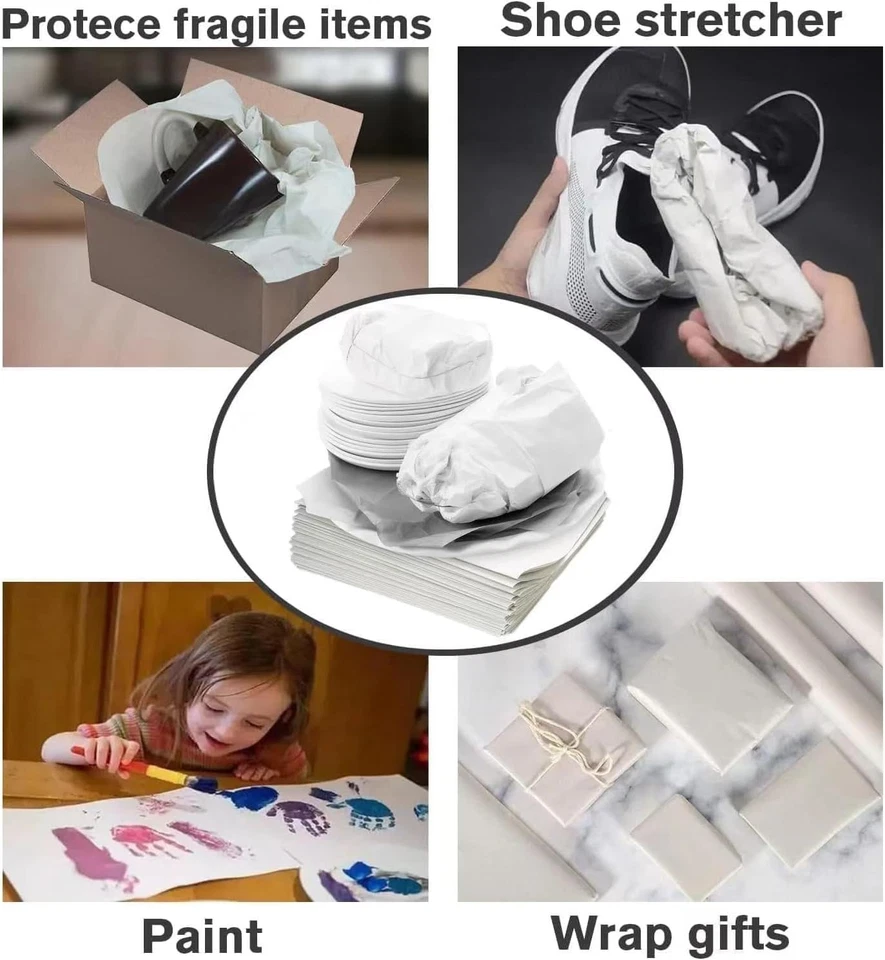 12 * 12 Inch Packing Paper for Moving 100 Sheets Protecting Fragile China and Gl - Image 3 of 4