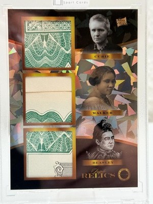 Marie Curie/ C.J.Walker/ Beasley Relic 1/1 Pieces of the Past 2025 Rarität