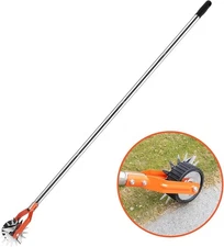 Sidewalk Manual Lawn Edger Wheel Rotary Shear Strong 4 Sections Stainless Steel