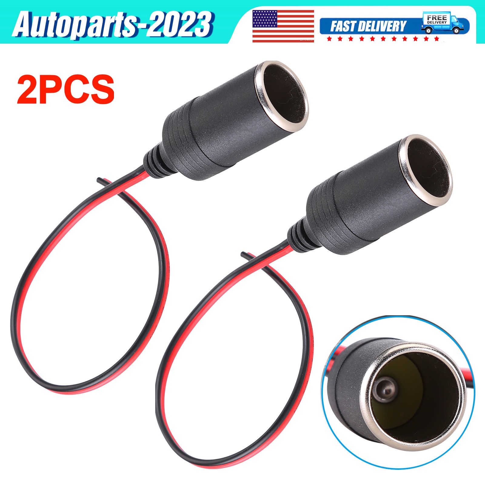 Female Socket Pigtail Connector Bare Wire