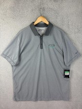 Nike Polo Shirt Mens XL Gray Dri-Fit Golf Rugby Sports Performance Mens New