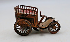 #E Antique Tinplate Wind-Up Toy Car Tape Measure