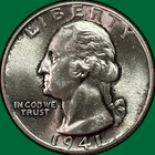 1941-D Washington Quarter Silver Brilliant Uncirculated BU Coin #39267