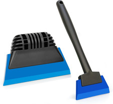 Small Squeegee Set - 2.7  4.9Inch in Widths - Efficient Water Wiper Rubber Blad
