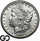 1886-S Morgan Silver Dollar Coin, Choice AU+ Better Date San Francisco Issue