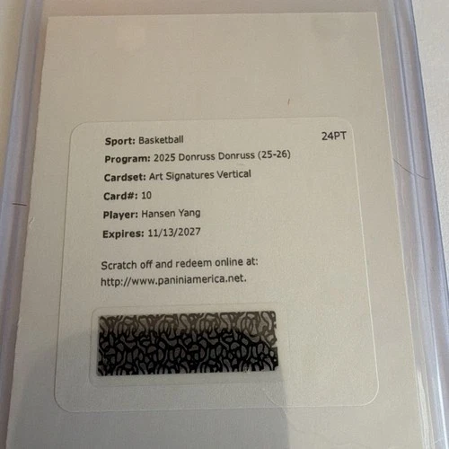 2025 Donruss Optic Art Signatures Vertical